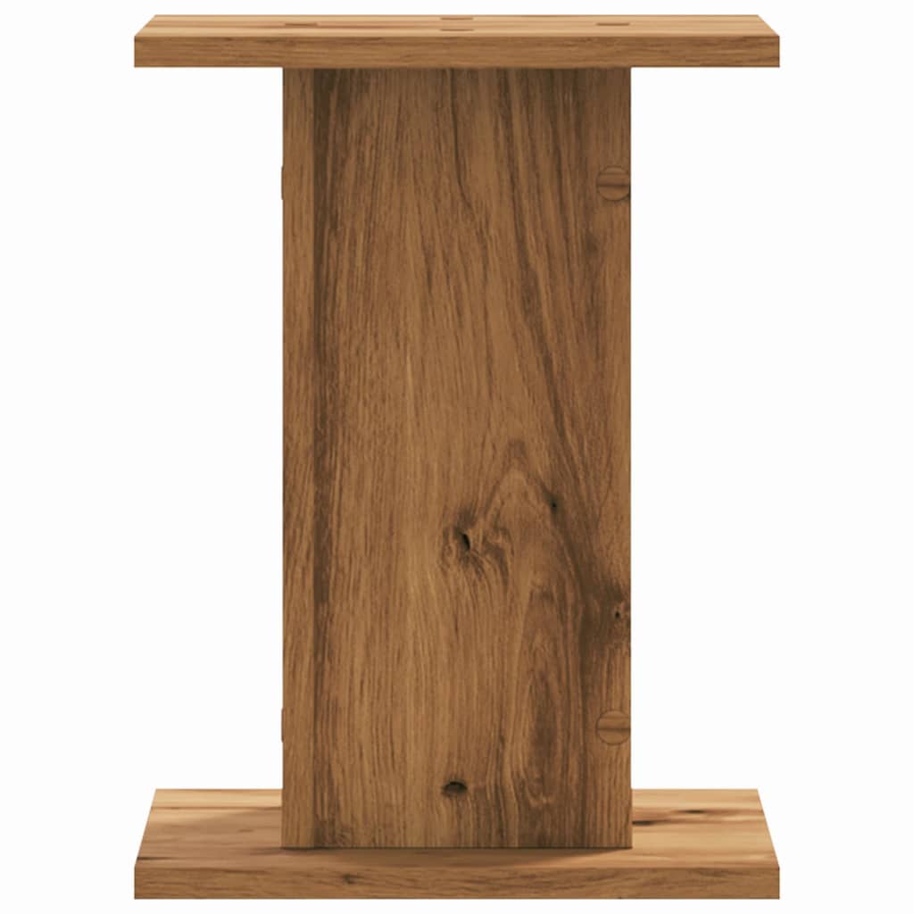 plantestativer 2 stk. 30x30x40 cm konstrueret træ egetræsfarve