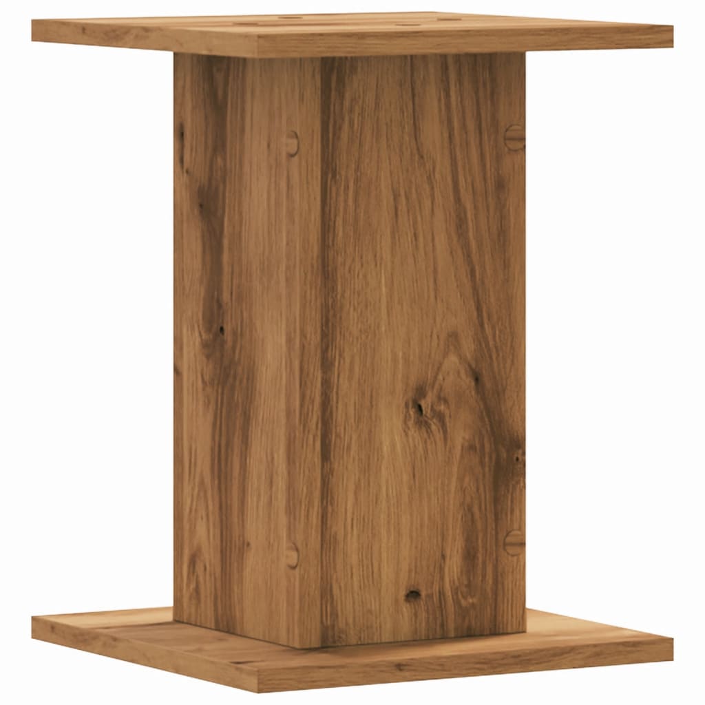 plantestativer 2 stk. 30x30x40 cm konstrueret træ egetræsfarve