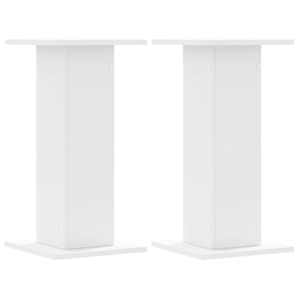 plantestativer 2 stk. 30x30x60 cm konstrueret træ hvid