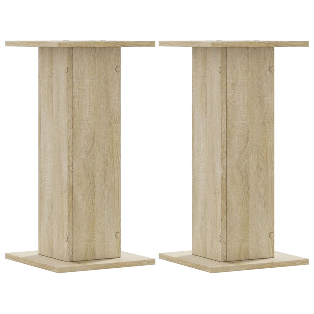 plantestativer 2 stk. 30x30x60 cm konstrueret træ sonoma-eg