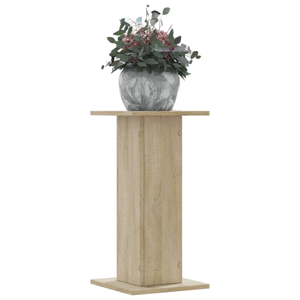 plantestativer 2 stk. 30x30x60 cm konstrueret træ sonoma-eg
