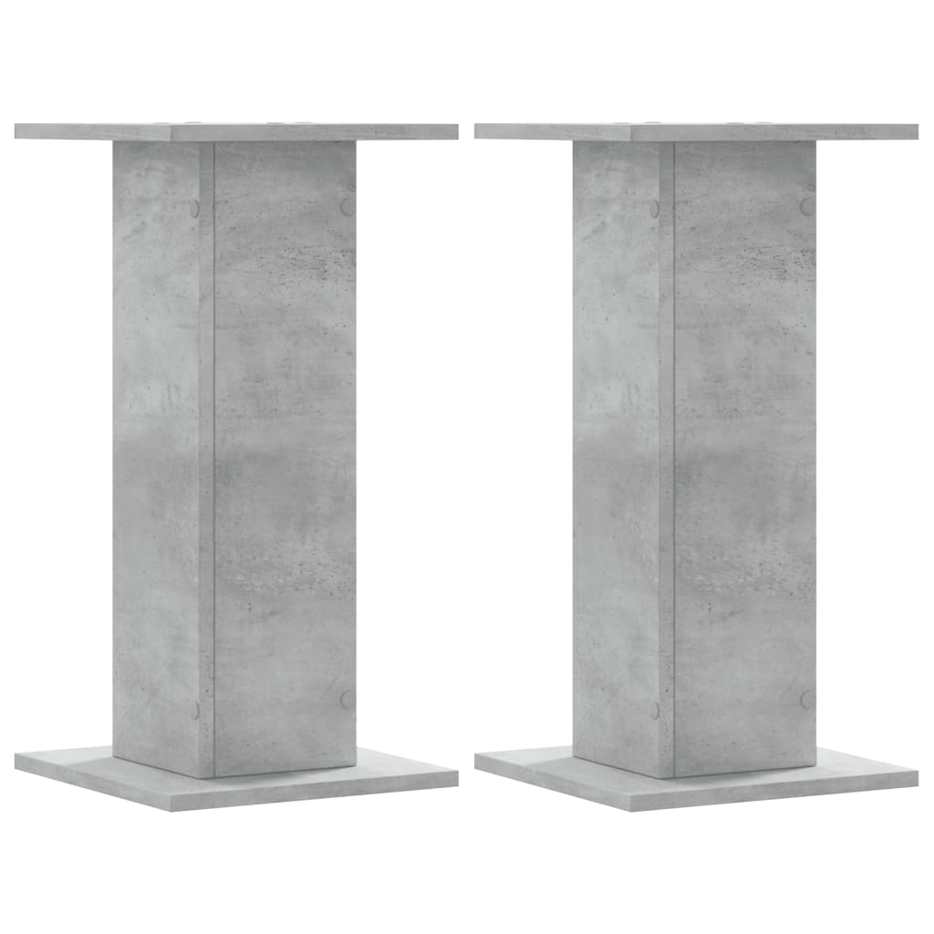 plantestativer 2 stk. 30x30x60 cm konstrueret træ betongrå