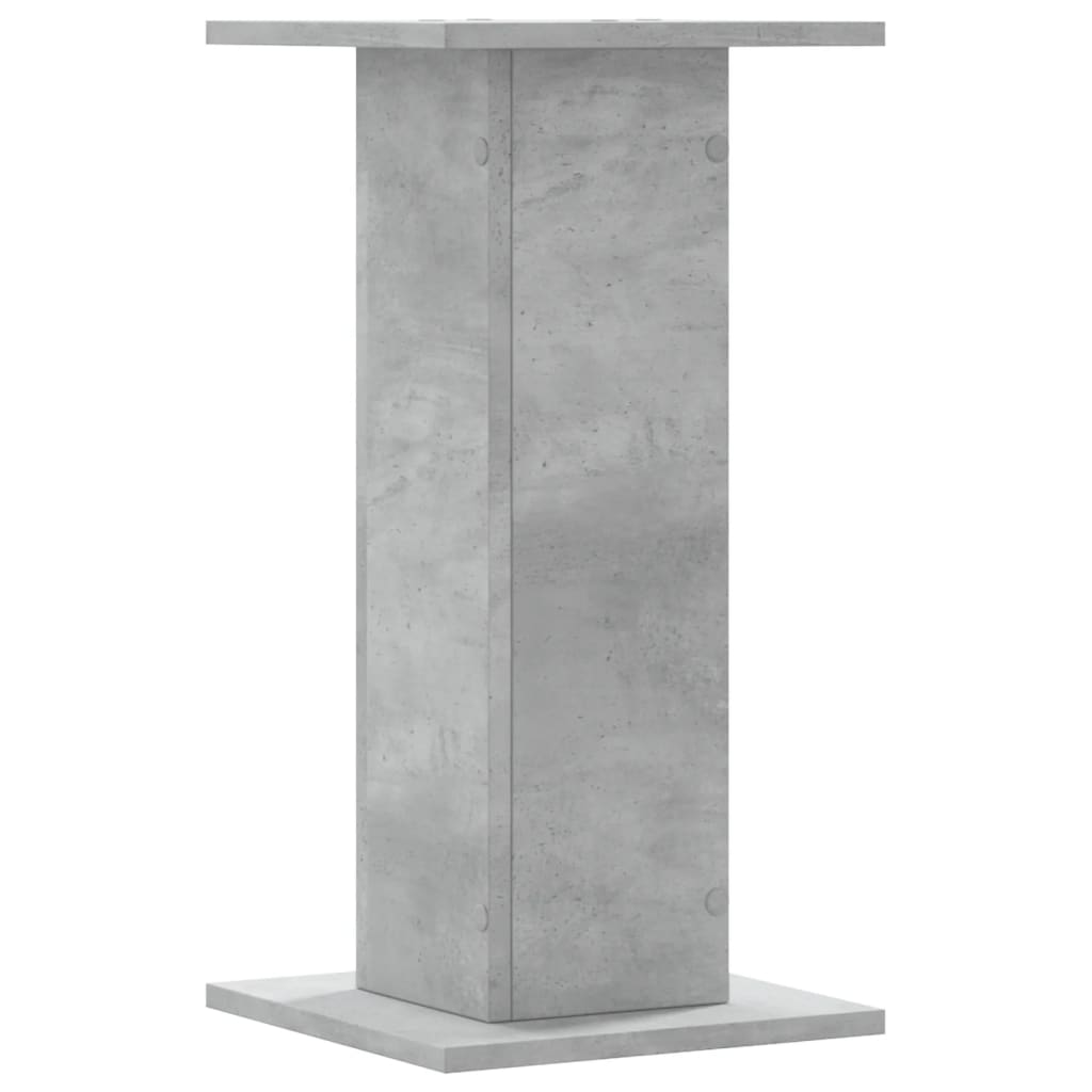 plantestativer 2 stk. 30x30x60 cm konstrueret træ betongrå