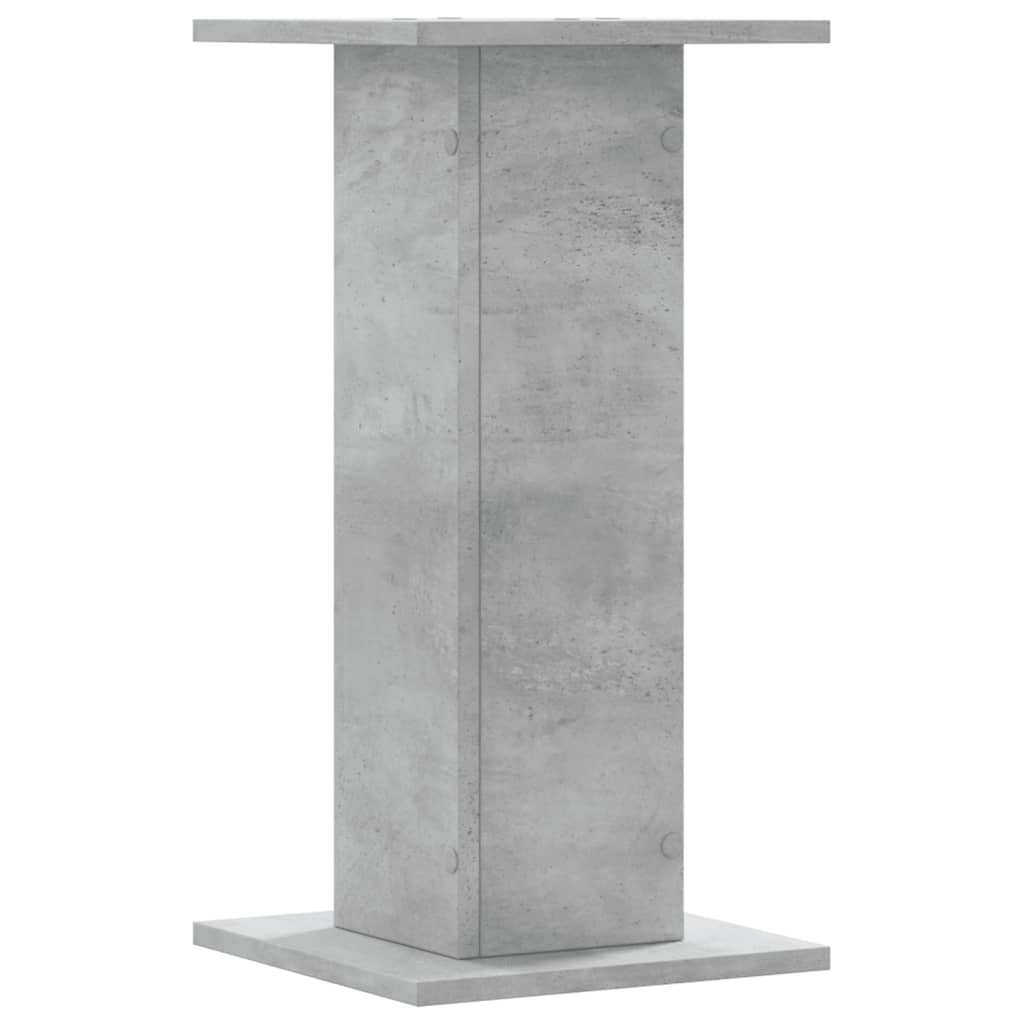 plantestativer 2 stk. 30x30x60 cm konstrueret træ betongrå