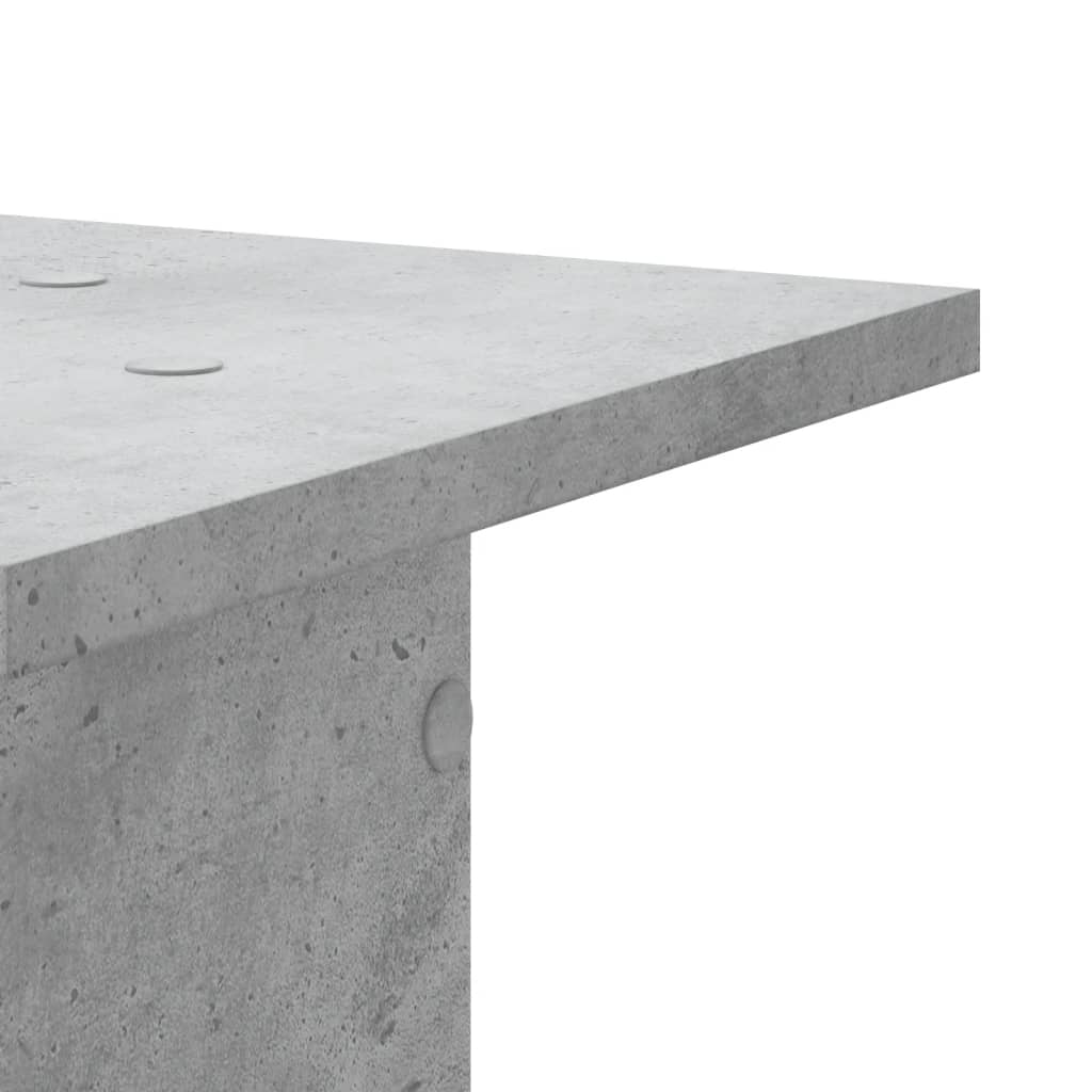 plantestativer 2 stk. 30x30x60 cm konstrueret træ betongrå