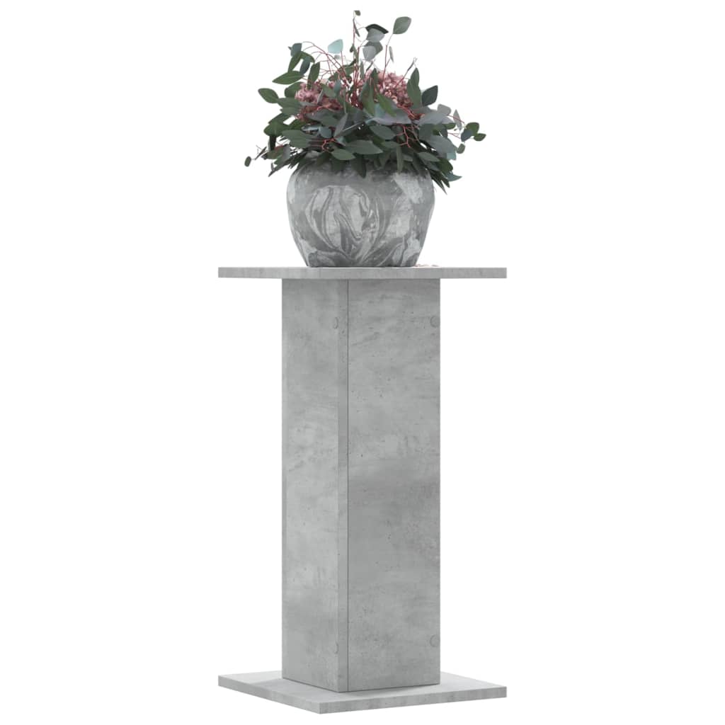 plantestativer 2 stk. 30x30x60 cm konstrueret træ betongrå