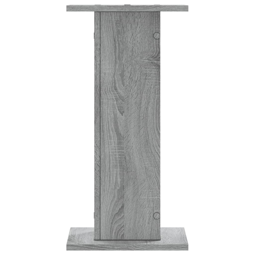 plantestativer 2 stk. 30x30x60 cm konstrueret træ grå sonoma-eg
