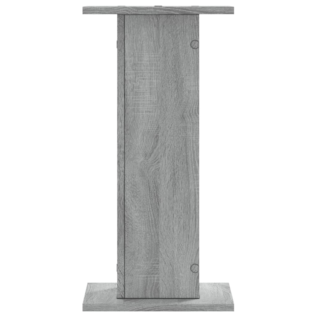 plantestativer 2 stk. 30x30x60 cm konstrueret træ grå sonoma-eg