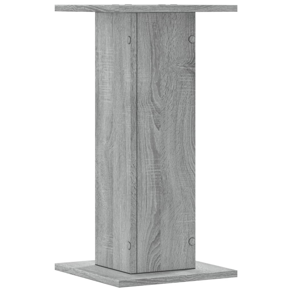 plantestativer 2 stk. 30x30x60 cm konstrueret træ grå sonoma-eg