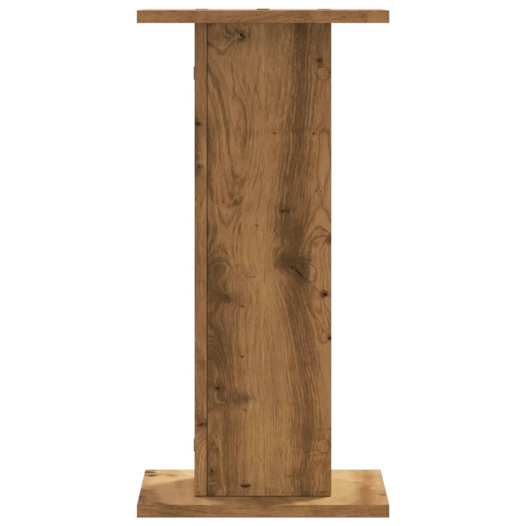 plantestativer 2 stk. 30x30x60 cm konstrueret træ egetræsfarve