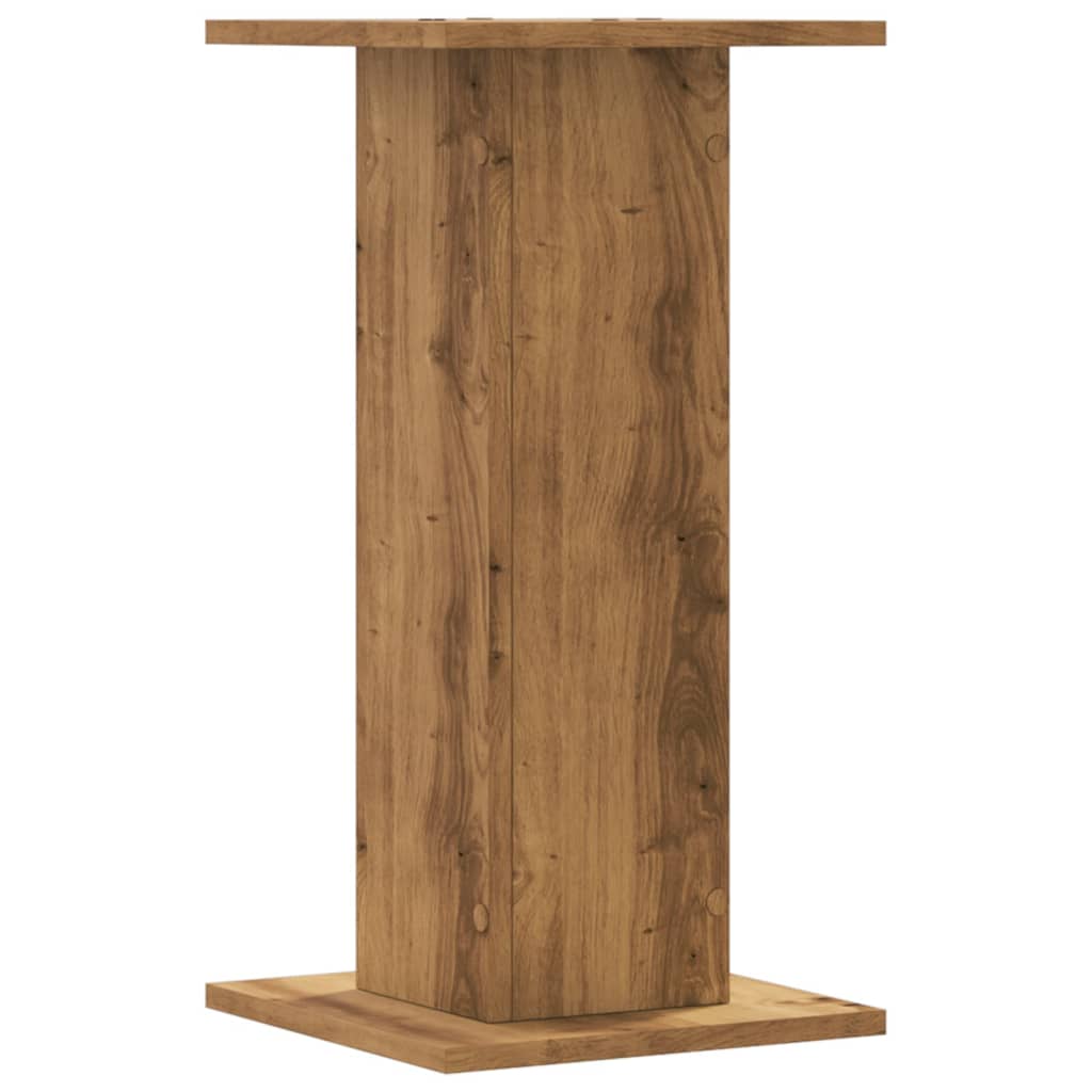 plantestativer 2 stk. 30x30x60 cm konstrueret træ egetræsfarve