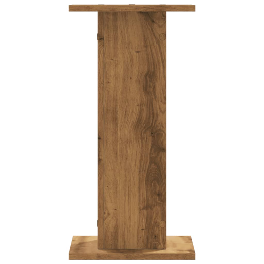 plantestativer 2 stk. 30x30x60 cm konstrueret træ egetræsfarve
