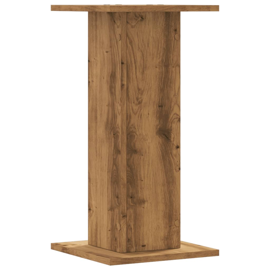 plantestativer 2 stk. 30x30x60 cm konstrueret træ egetræsfarve