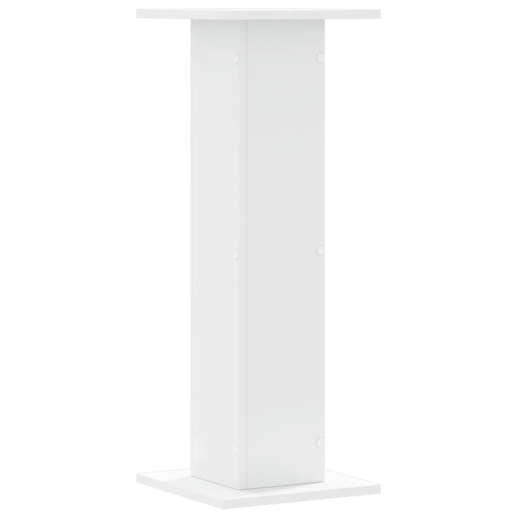 plantestativer 2 stk. 30x30x80 cm konstrueret træ hvid
