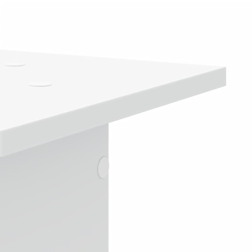 plantestativer 2 stk. 30x30x80 cm konstrueret træ hvid