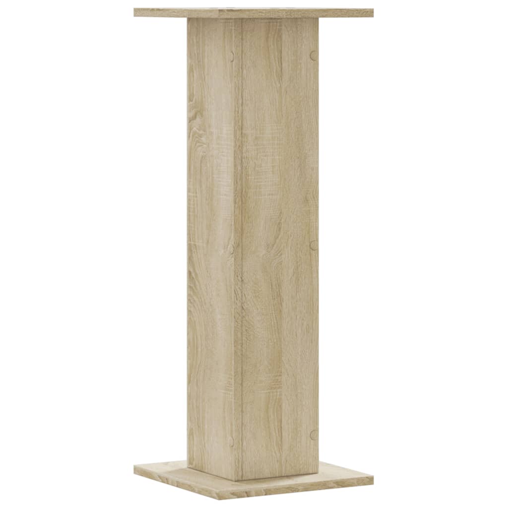 plantestativer 2 stk. 30x30x80 cm konstrueret træ sonoma-eg