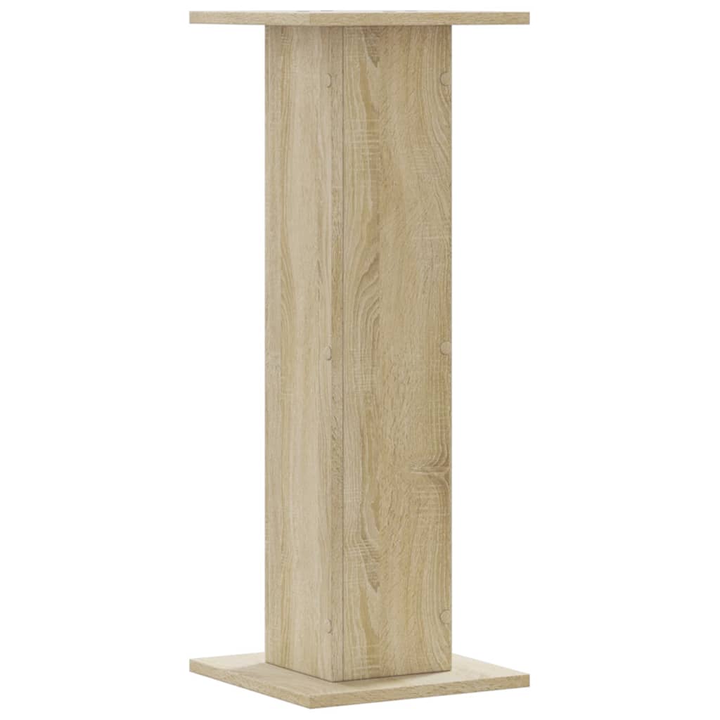 plantestativer 2 stk. 30x30x80 cm konstrueret træ sonoma-eg