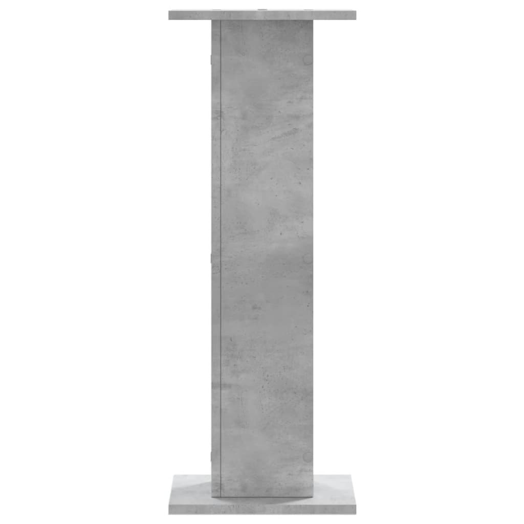 plantestativer 2 stk. 30x30x80 cm konstrueret træ betongrå
