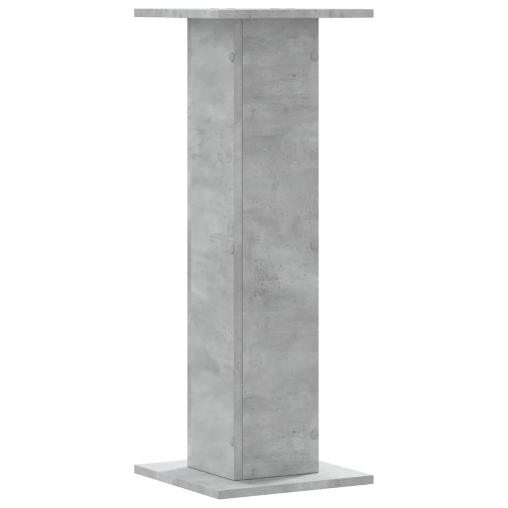 plantestativer 2 stk. 30x30x80 cm konstrueret træ betongrå
