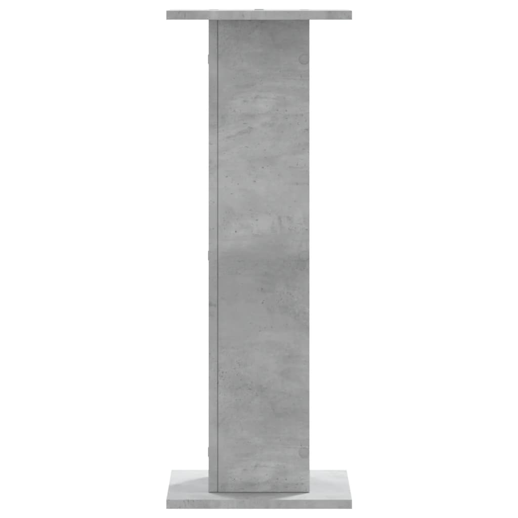 plantestativer 2 stk. 30x30x80 cm konstrueret træ betongrå