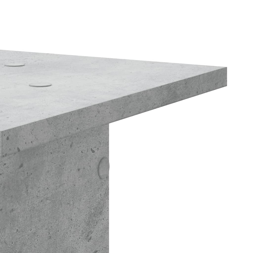 plantestativer 2 stk. 30x30x80 cm konstrueret træ betongrå