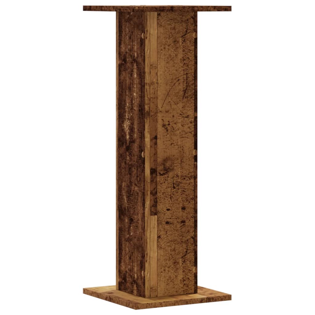 plantestativer 2 stk. 30x30x80 cm konstrueret træ antikt træ