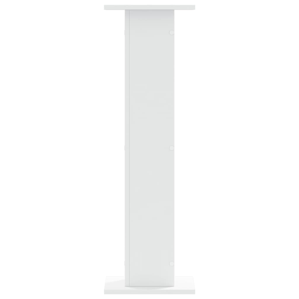 plantestativer 2 stk. 30x30x95 cm konstrueret træ hvid