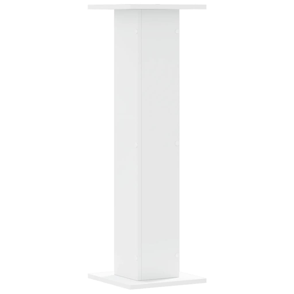 plantestativer 2 stk. 30x30x95 cm konstrueret træ hvid