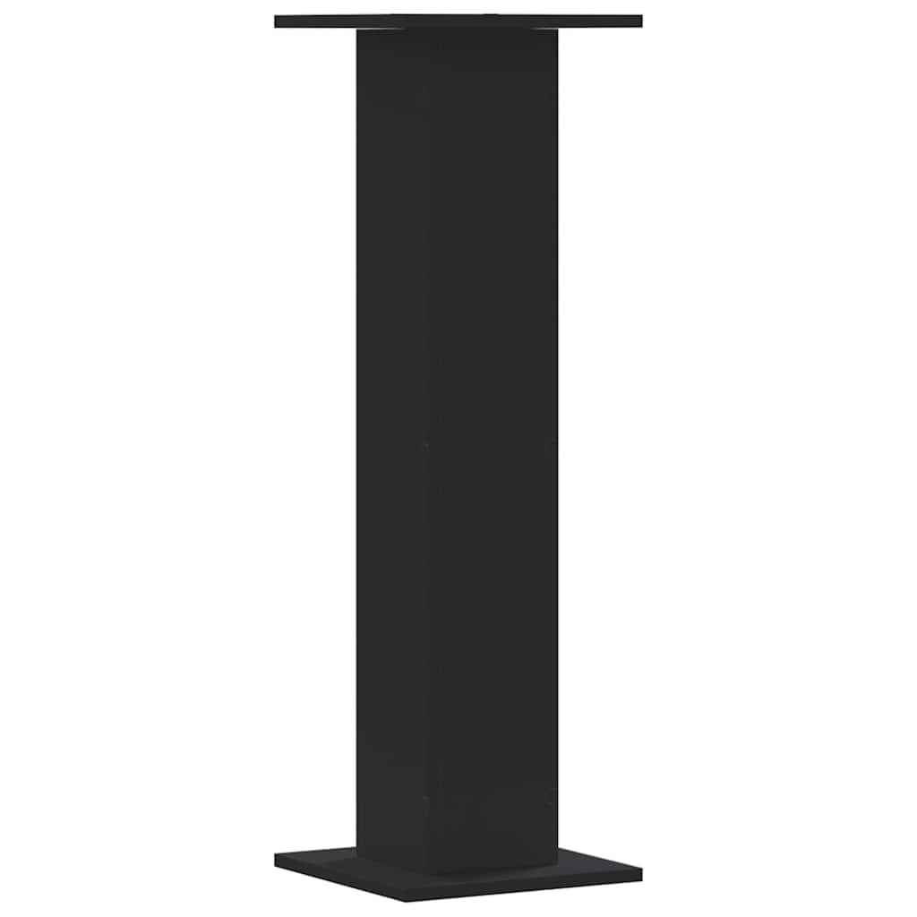 plantestativer 2 stk. 30x30x95 cm konstrueret træ sort