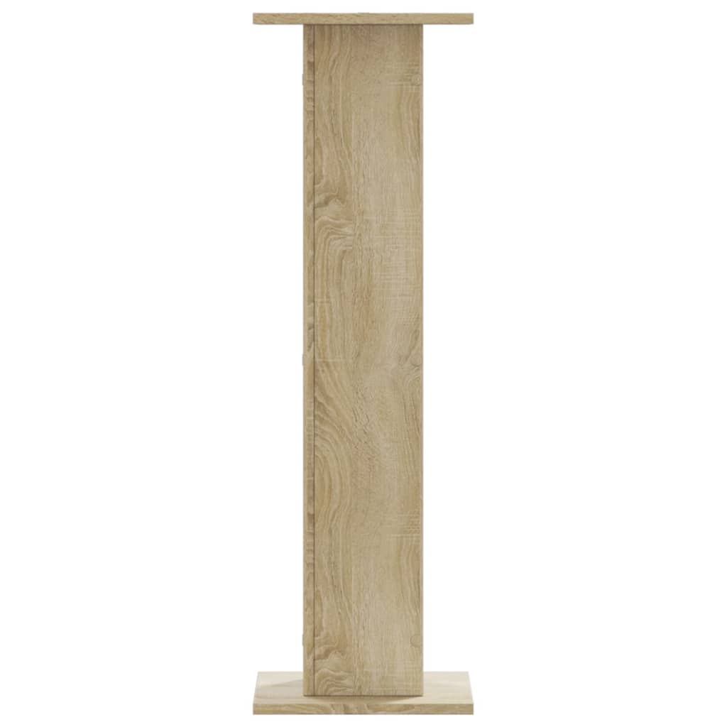 plantestativer 2 stk. 30x30x95 cm konstrueret træ sonoma-eg