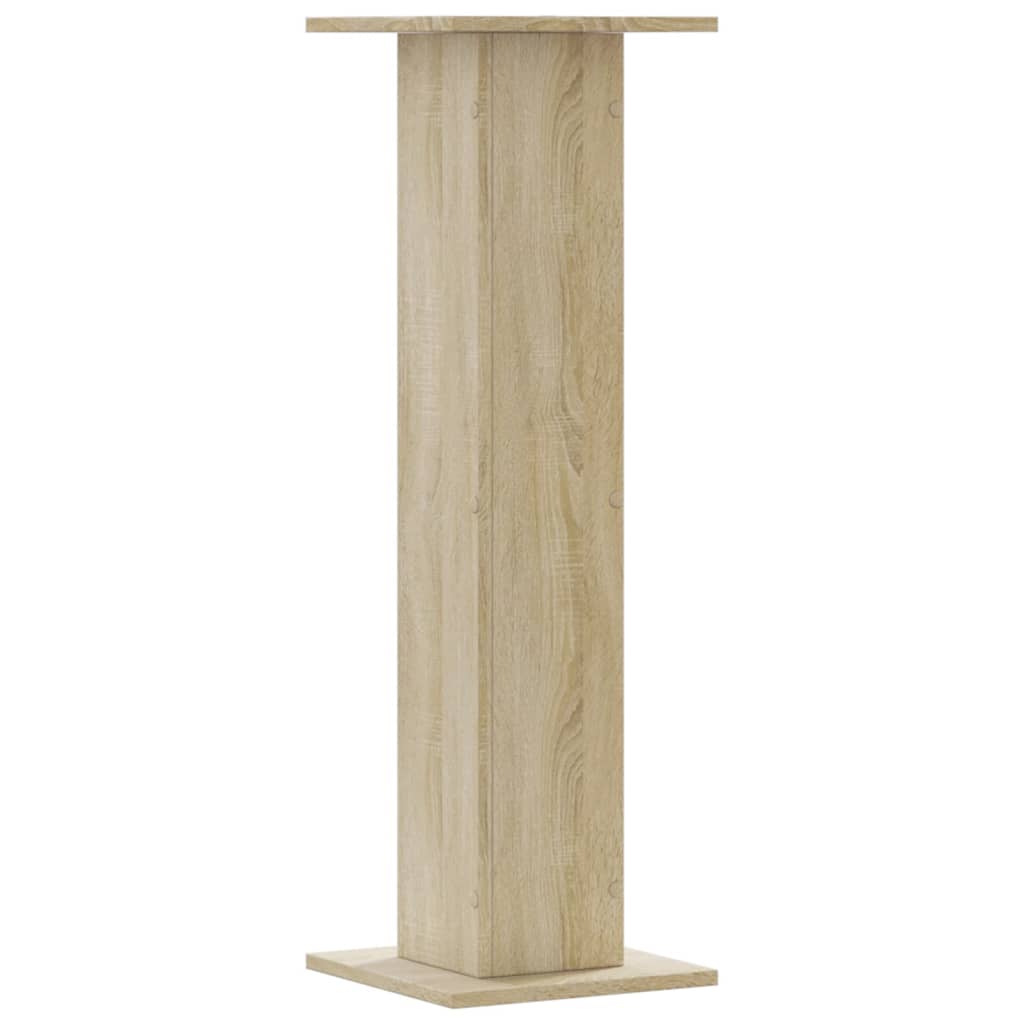 plantestativer 2 stk. 30x30x95 cm konstrueret træ sonoma-eg