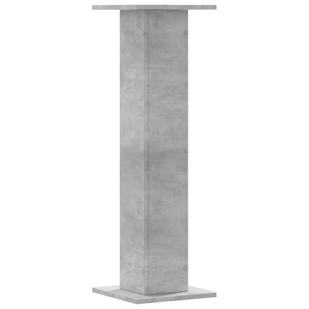 plantestativer 2 stk. 30x30x95 cm konstrueret træ betongrå