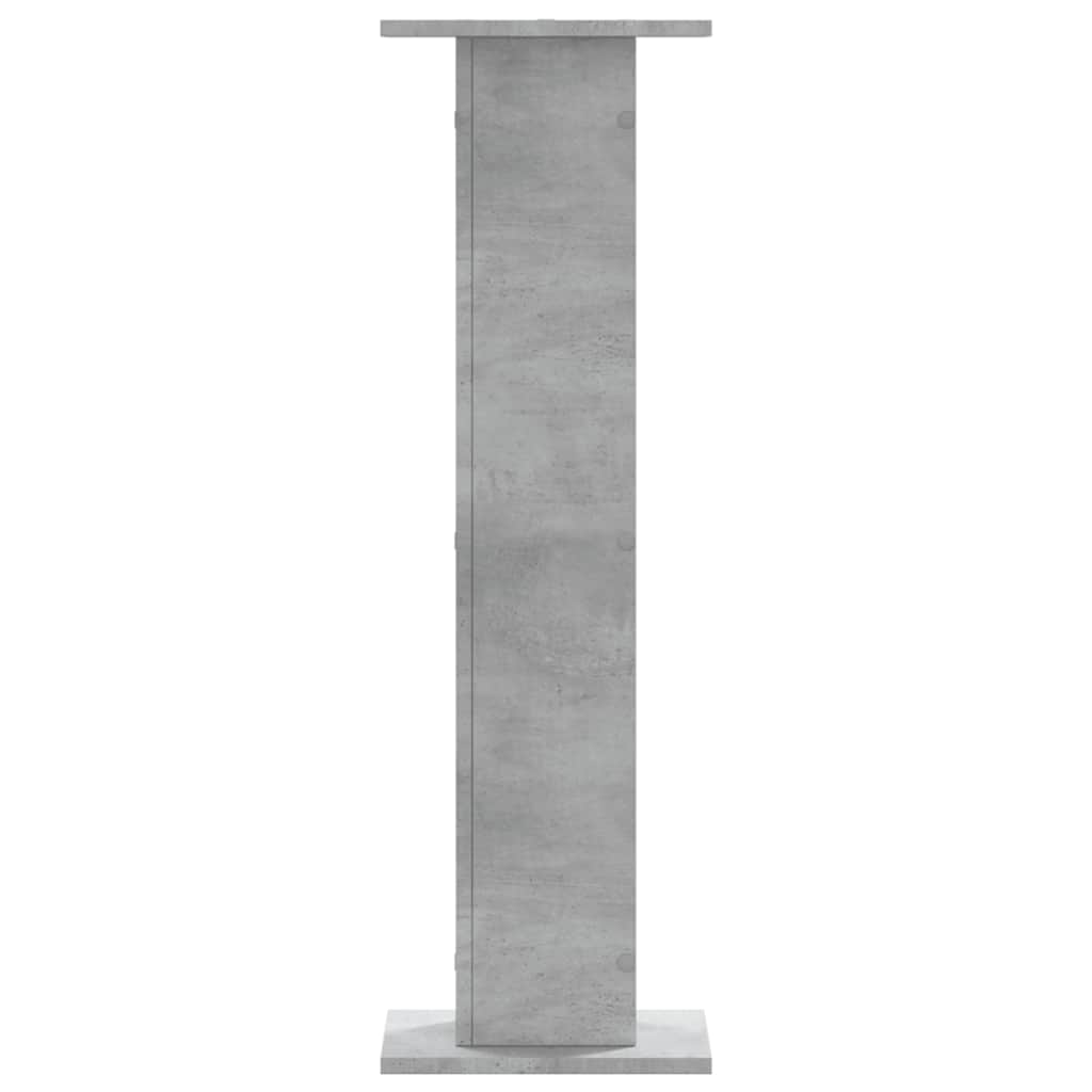 plantestativer 2 stk. 30x30x95 cm konstrueret træ betongrå