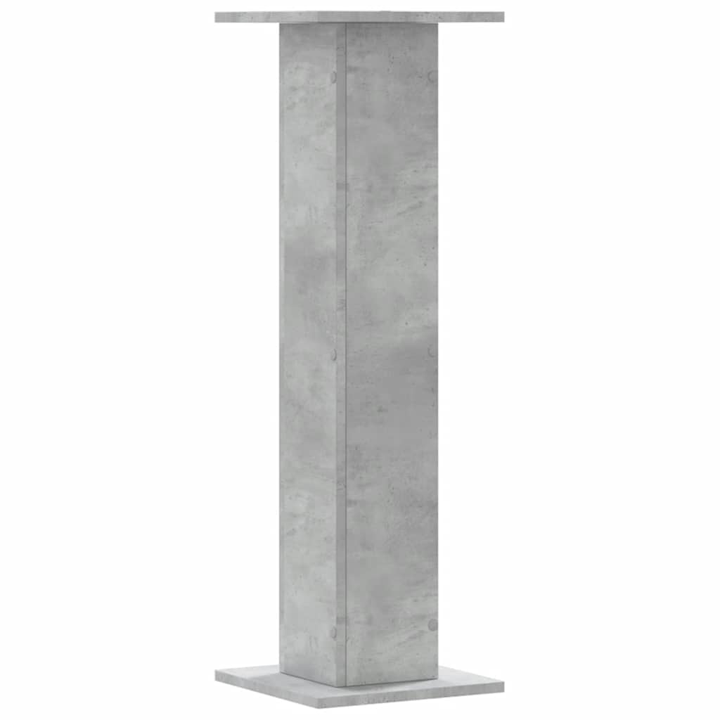 plantestativer 2 stk. 30x30x95 cm konstrueret træ betongrå