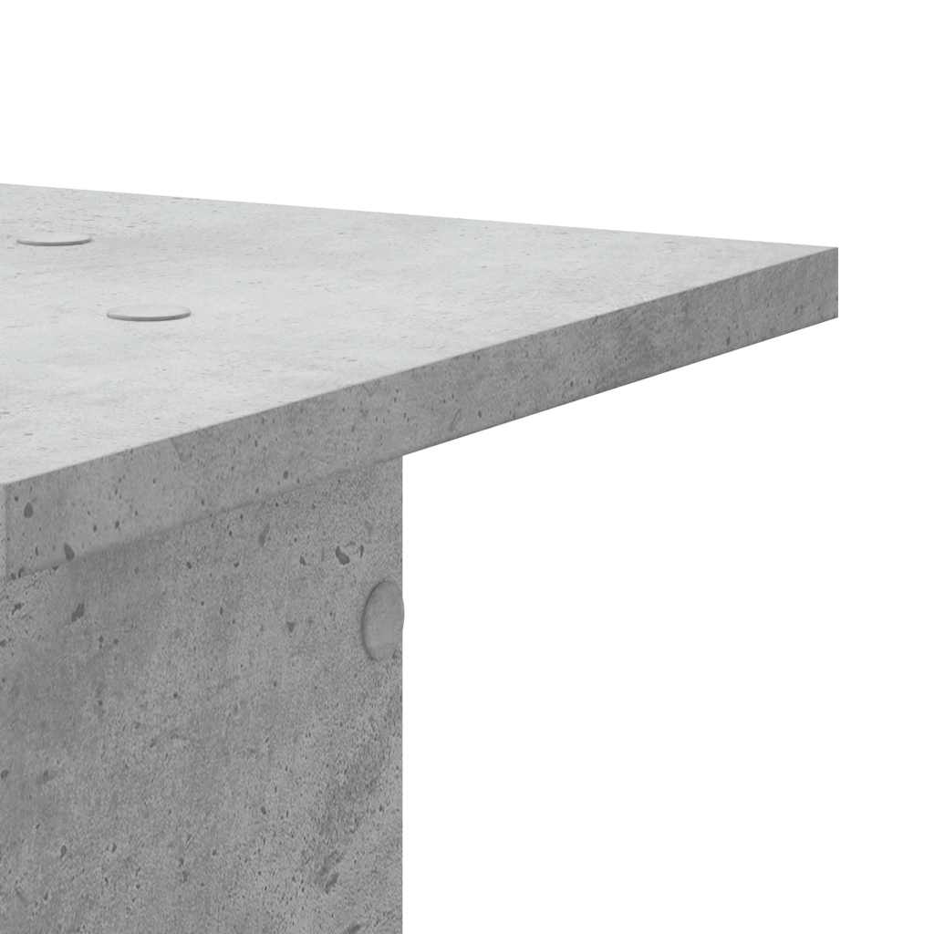 plantestativer 2 stk. 30x30x95 cm konstrueret træ betongrå