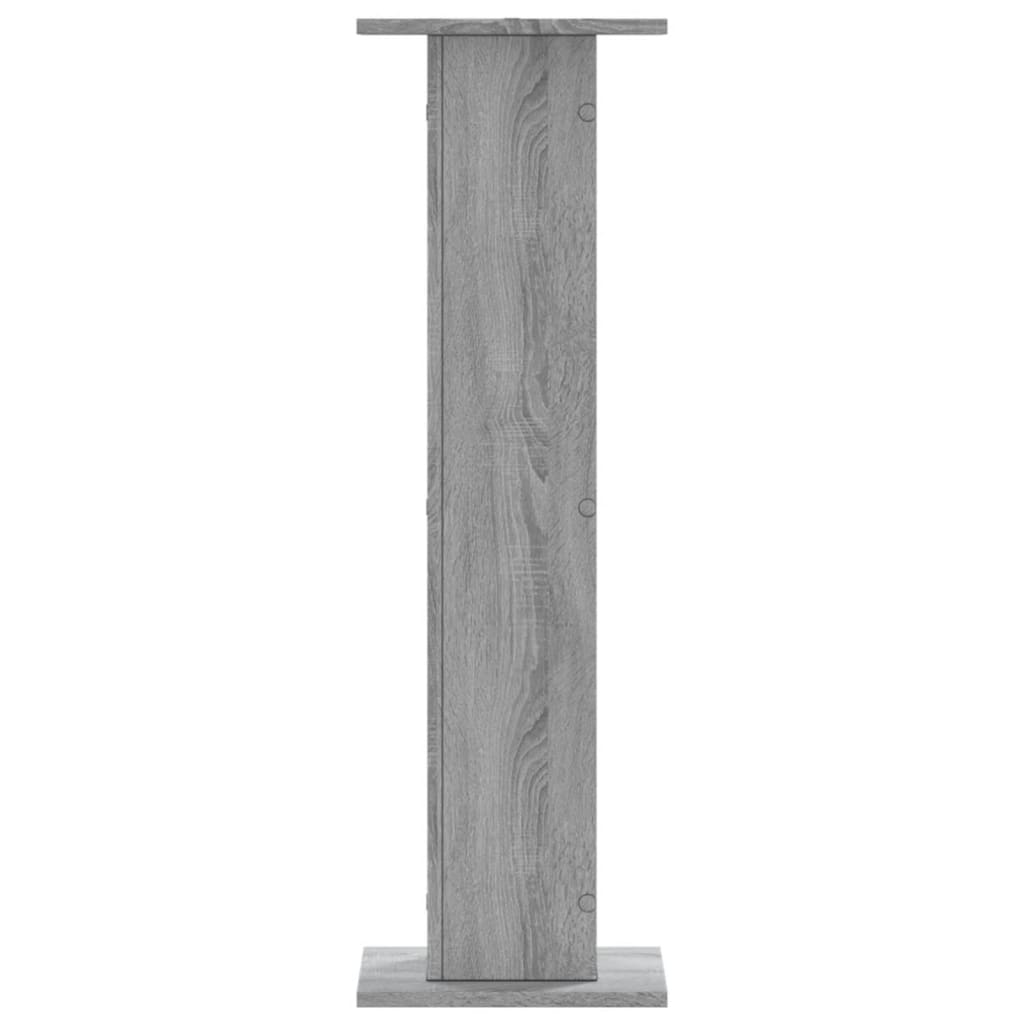 plantestativer 2 stk. 30x30x95 cm konstrueret træ grå sonoma-eg