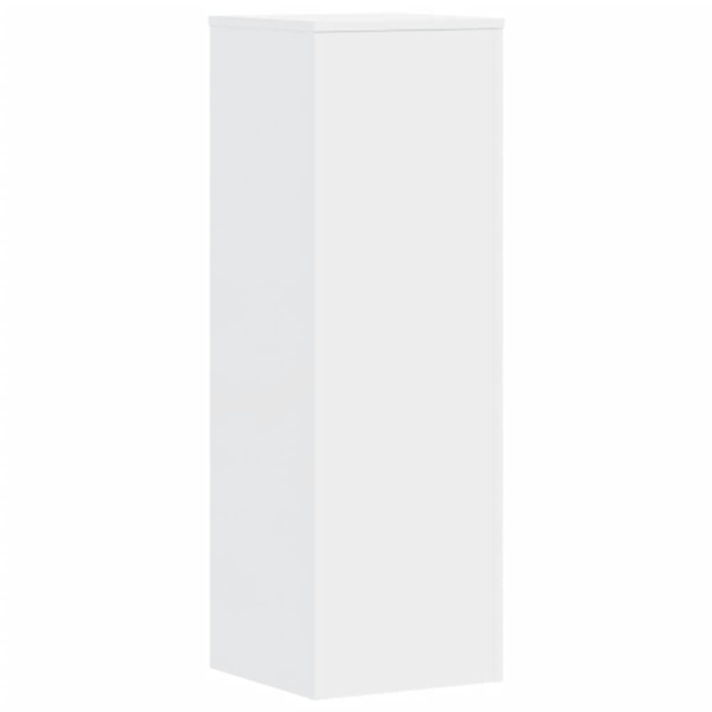 plantestativer 2 stk. 33x33x100 cm konstrueret træ hvid