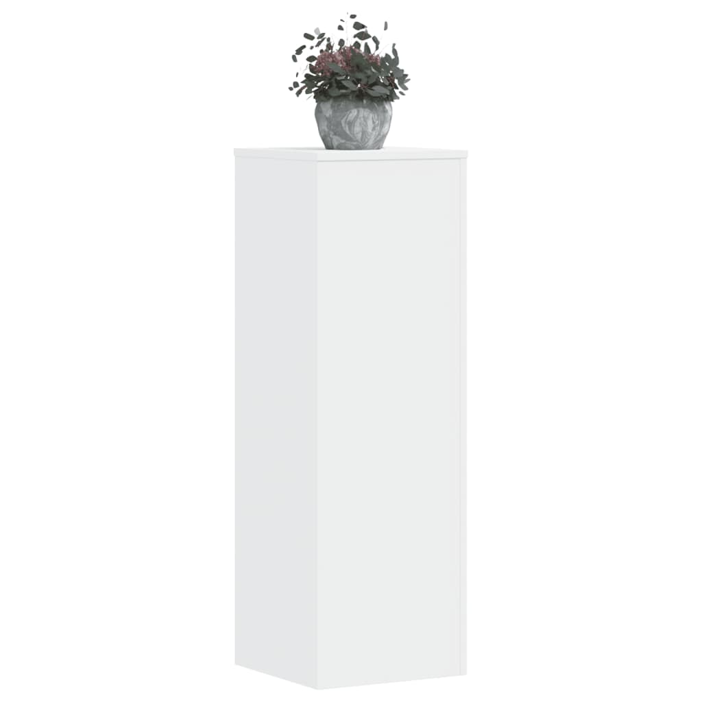 plantestativer 2 stk. 33x33x100 cm konstrueret træ hvid