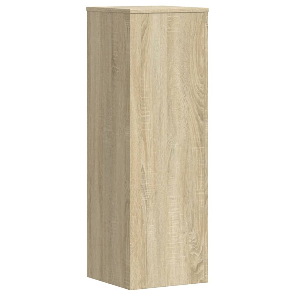 plantestativer 2 stk. 33x33x100 cm konstrueret træ sonoma-eg