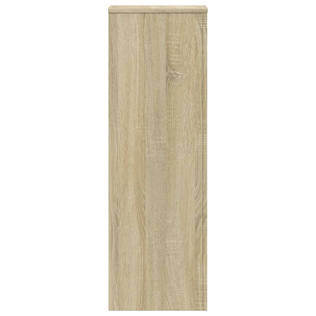 plantestativer 2 stk. 33x33x100 cm konstrueret træ sonoma-eg