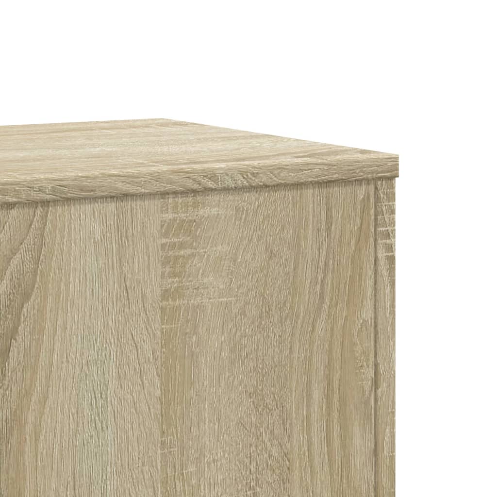 plantestativer 2 stk. 33x33x100 cm konstrueret træ sonoma-eg