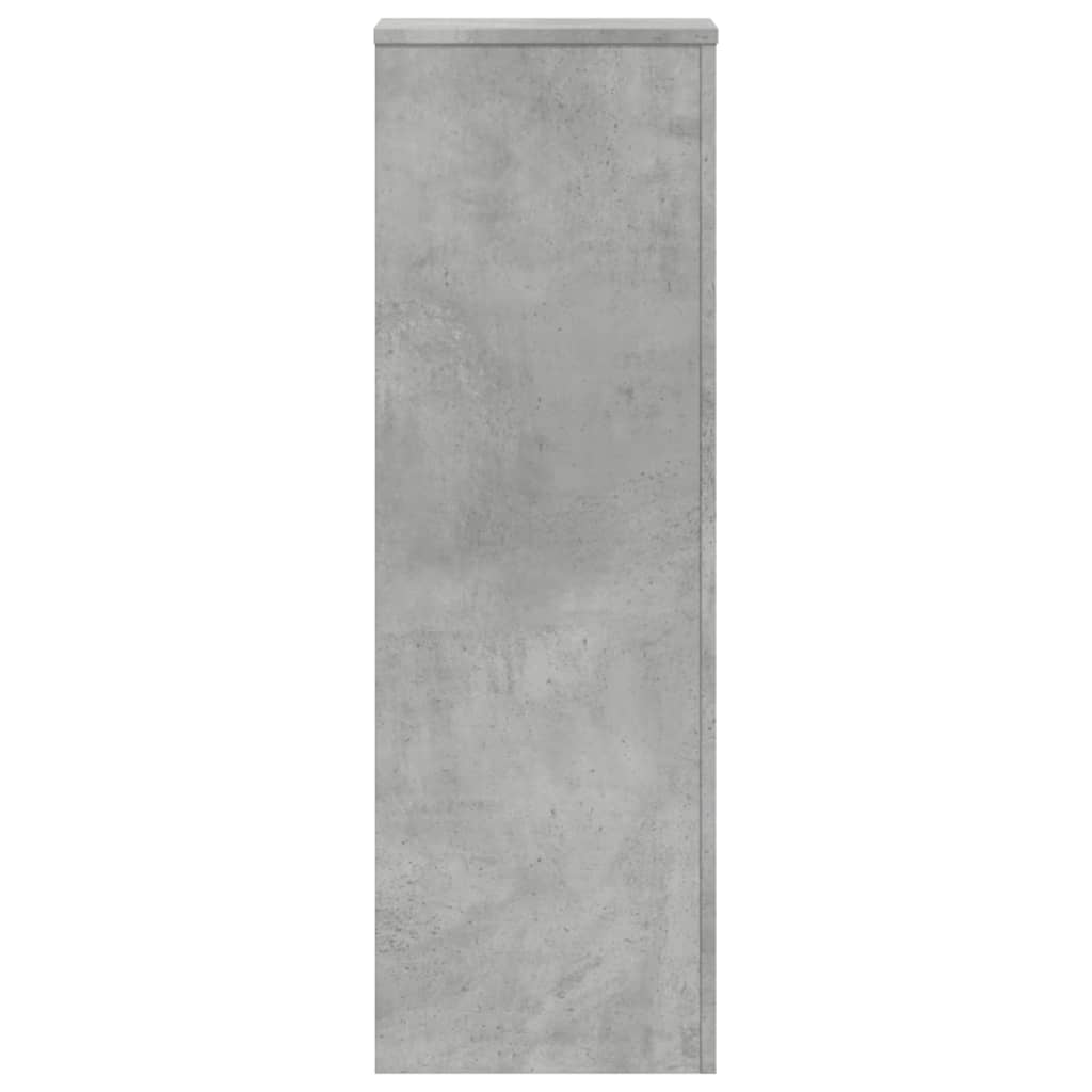 Planteholder 2 stk. Betongrå 33 x 33 x 100 cm Konstrueret træ