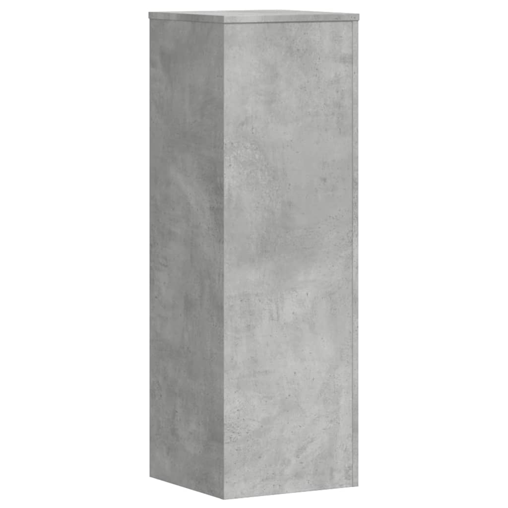Planteholder 2 stk. Betongrå 33 x 33 x 100 cm Konstrueret træ