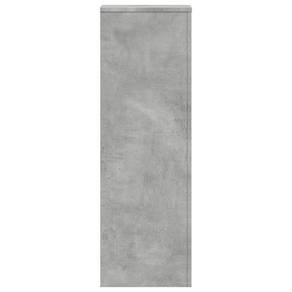 Planteholder 2 stk. Betongrå 33 x 33 x 100 cm Konstrueret træ