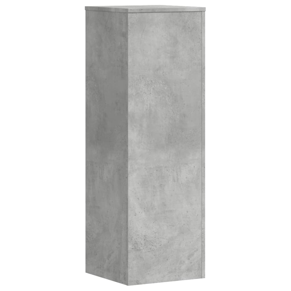 Planteholder 2 stk. Betongrå 33 x 33 x 100 cm Konstrueret træ