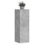 Planteholder 2 stk. Betongrå 33 x 33 x 100 cm Konstrueret træ