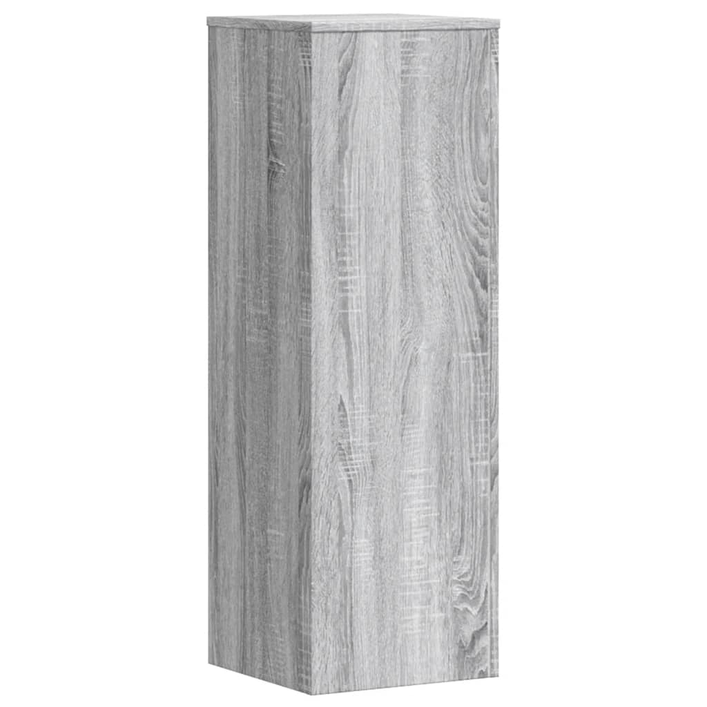 plantestativer 2 stk. 33x33x100cm konstrueret træ grå sonoma-eg