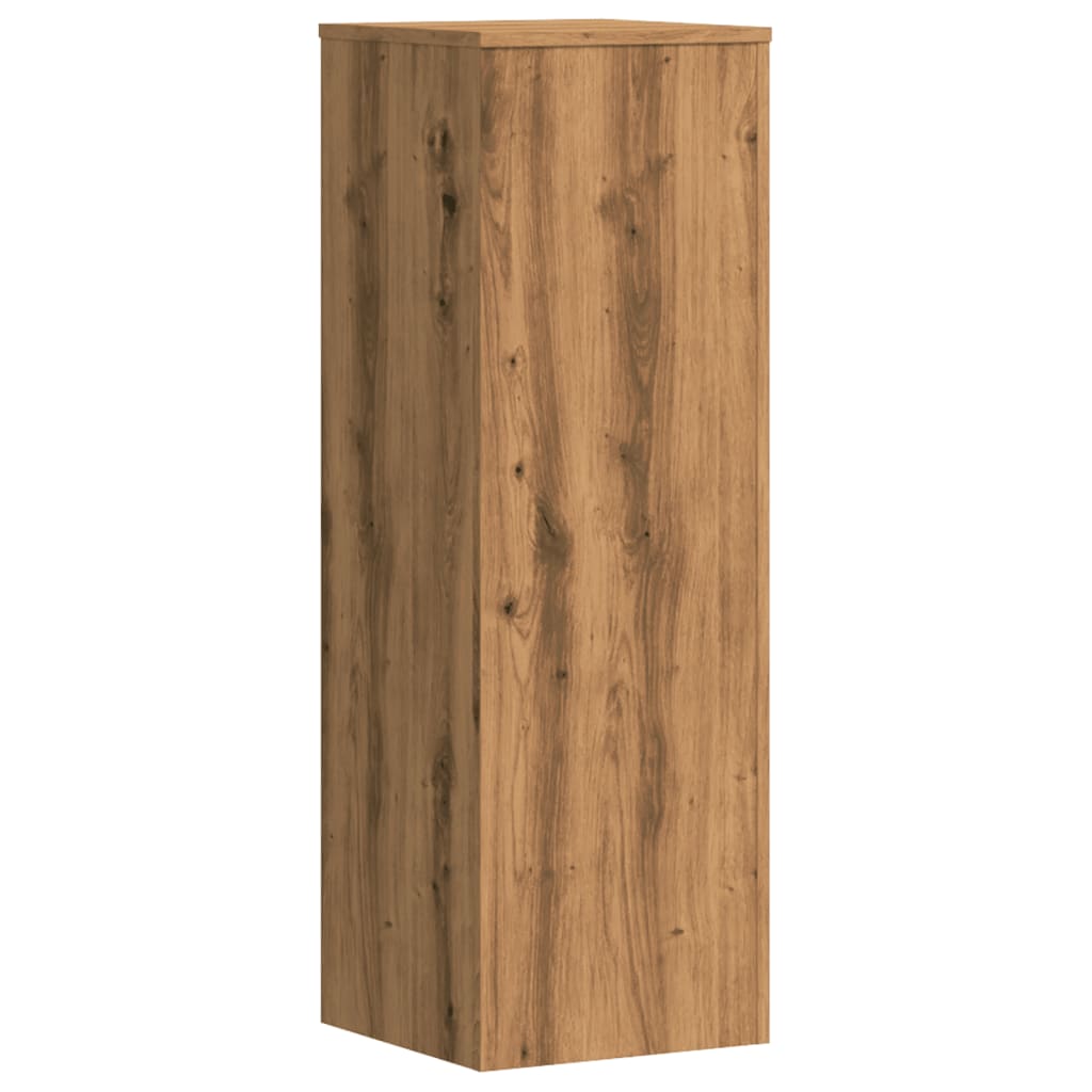 plantestativer 2 stk. 33x33x100 cm konstrueret træ egetræsfarve