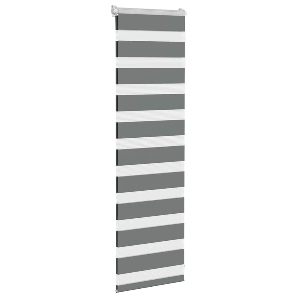 zebragardin mørkegrå 45x100 cm stofbredde 40,9 cm polyester