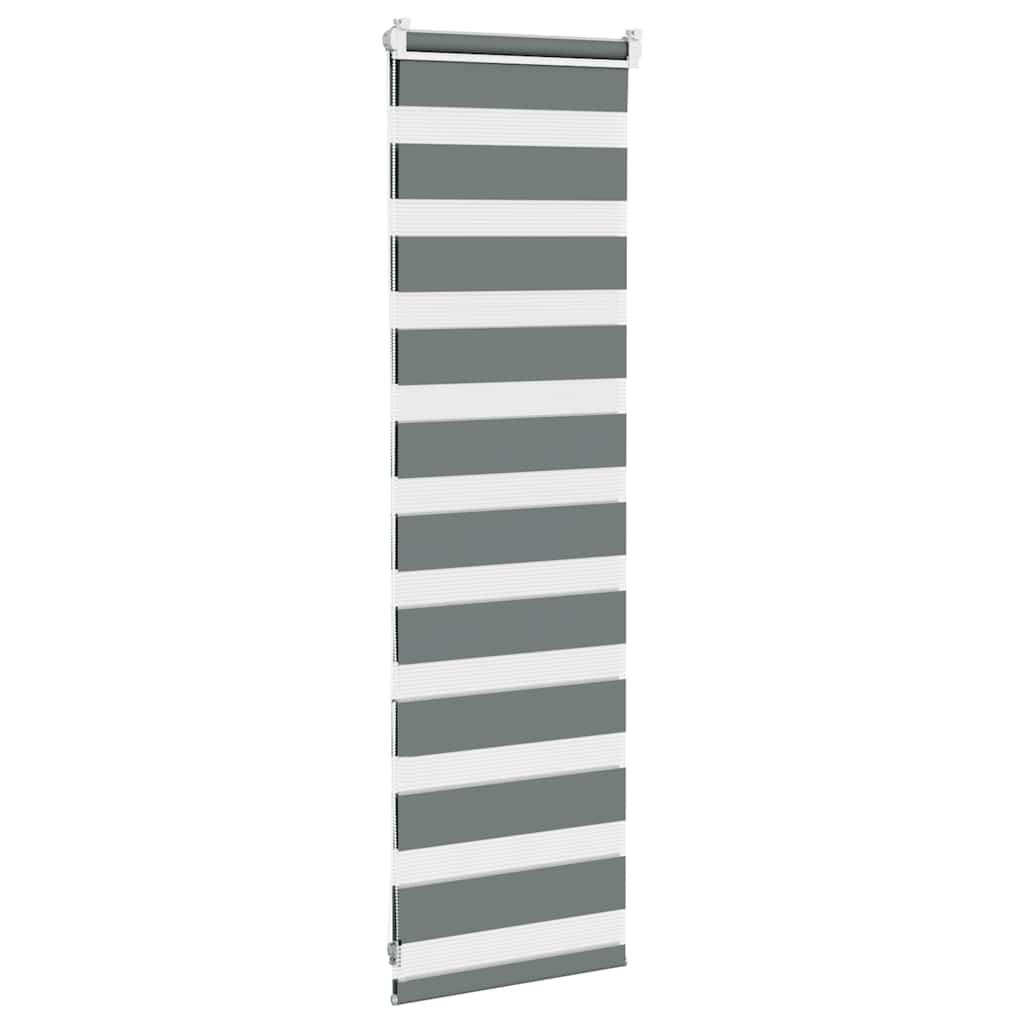 zebragardin mørkegrå 45x100 cm stofbredde 40,9 cm polyester